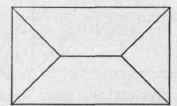 Fig. 25. Plan of Roof which Hips to a Ridge.