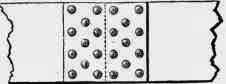 Fig. 221. Zigzag Riveting.