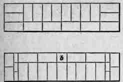 Figs. 40, 41. English Bond, detached 14 inch wall.