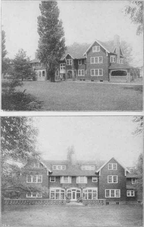 FRONT AND REAR VIEWS OF RESIDENCE AT CLEVELAND, OHIO