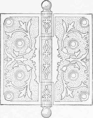 Fig. 13. Ornamental Cast Iron Butt, Loose Pin Type.