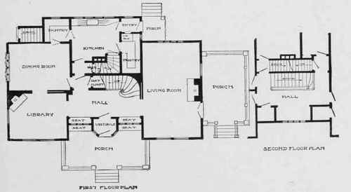 PLANS OF HOUSE IN URBANA, ILL.