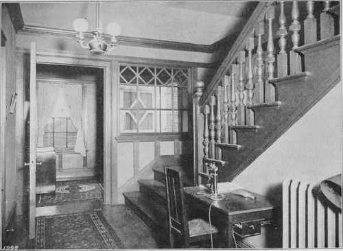 STAIR HALL IN RESIDENCE AT KENOSHA, WIS.