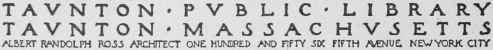Fig. 3. Title from Competitive Drawings for the Taunton Public Library,. Albert Randolph Ross, Architect.