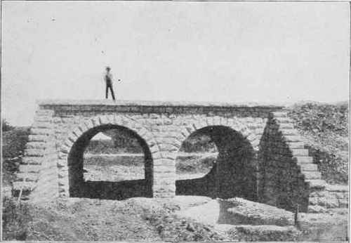 Fig. 77. Double Arch. Culvert, 14 by 5 1/2 Foot.