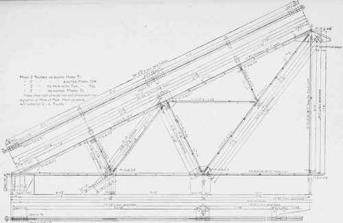 Plate III. Work Shop Drawing of a Roof Truss