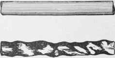 Fig. 11. Tantalum Filament Before and After 1,000 Hours' Use.