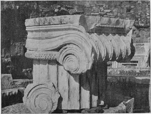 Ornamented Greek Ionic Capita From Erechtheum. Athens.