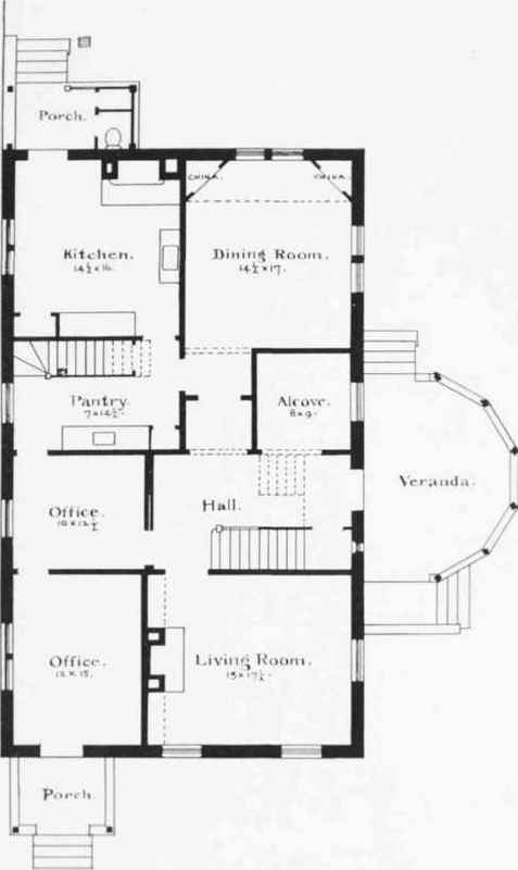 PLAN OF RESIDENCE OF DR. FOLTZ, CHESTNUT HILL, PHILADELPHIA, PA.