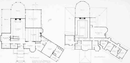 PLANS OF THE PEORIA COUNTRY CLUB, PEORIA, ILL.