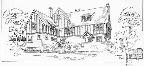 PROPOSED HOUSE FOR MRS. C. BIRTON ELLIS, SENECA LAKE, N. Y.