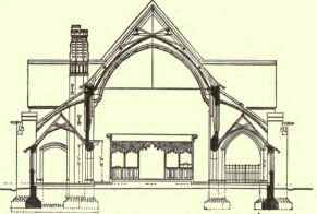 Section through choir looking west.