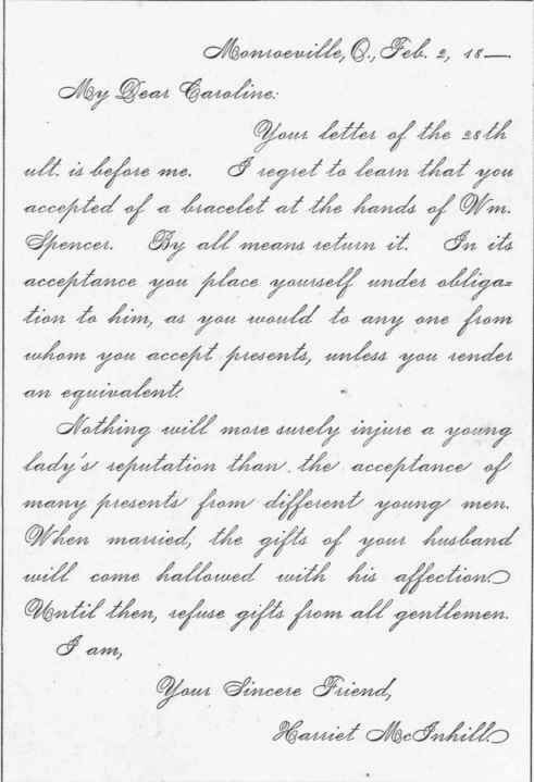 Advising A Young Lady To Refuse Gifts From Gentlem 287