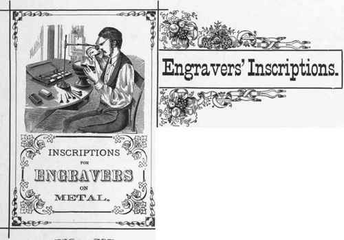 Wording and Punctuation of Inscriptions for Engraving.