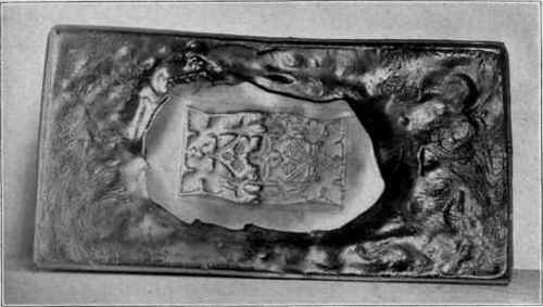 Fig. 128. First process in chasing; The right hand side shows the student's
