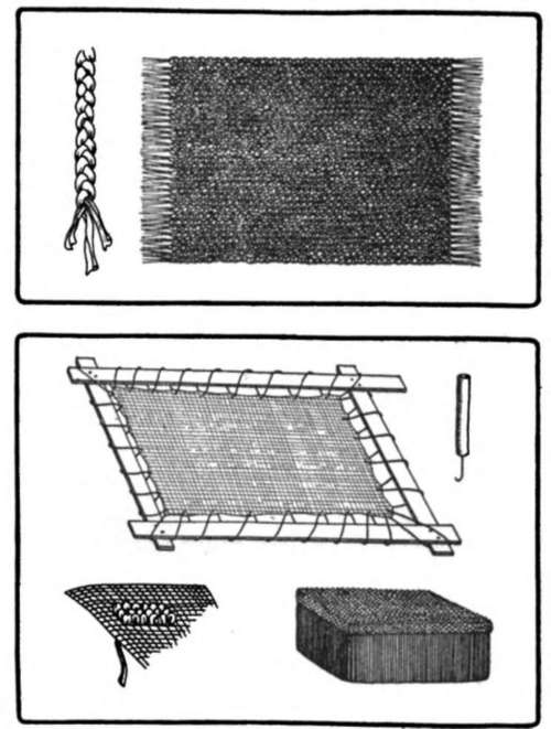 A braided rug