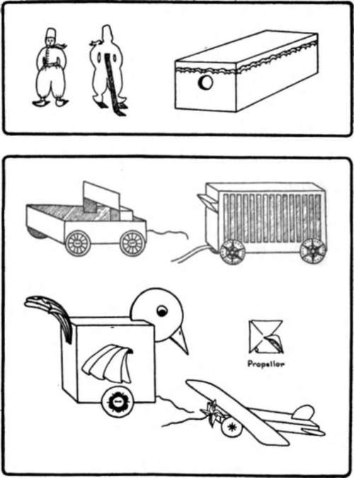 Flat paper figures