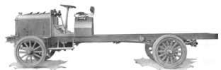 Side View of the Fageol Heavy Duty Chassis.