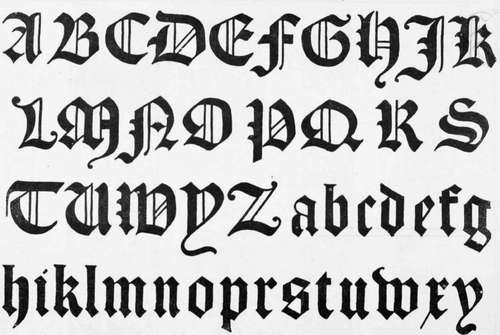 Alphabets For Art Workers. No. 1. (From the Collection of Mr. Gawthorp.)