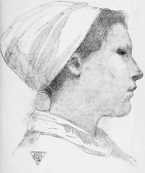 Chalk Study. By Charles Sprague Pearce.