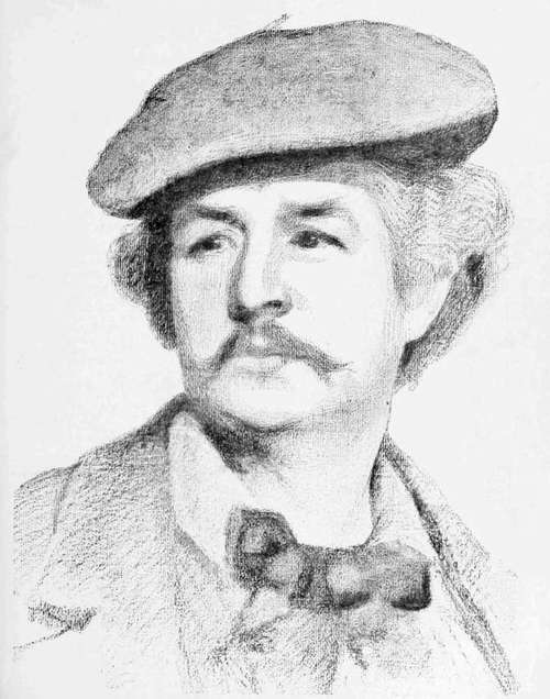 Charcoal Portrait Study: Mr. Henry Bacon. By Leon Olivie.