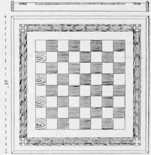 Fig. 18. Simple Inlaid Chess board.