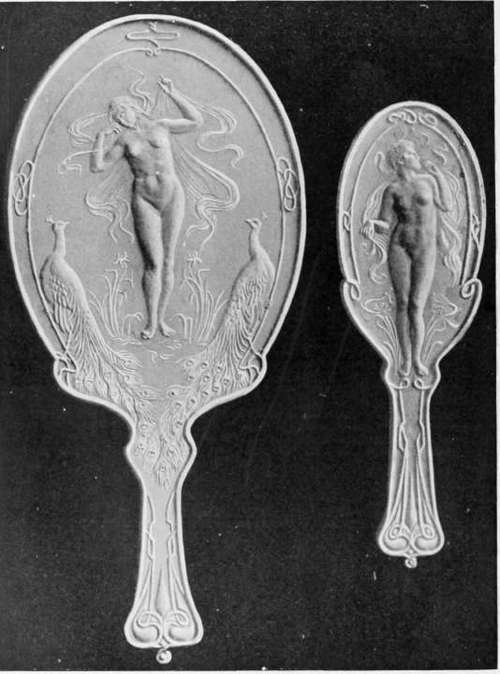 Modelled Designs for Mirror and Hair brush. Bronze Medal.