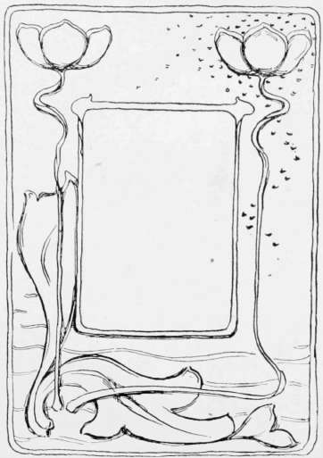 Poppy Decoration In Gesso For Photograph Frame