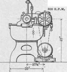 End Elevation Electric Drive for 2 x 24