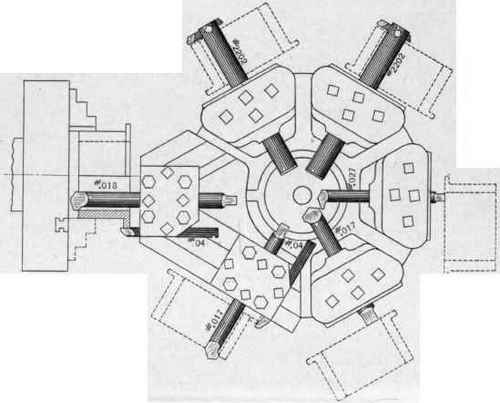 Three Jawed Chuck. Finished In Two Operations First Operation