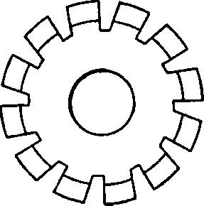 Cutter Blank with Grooves Made by Angular Cutter.