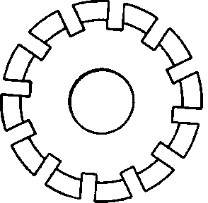 Cutter Blank with Straight Grooves.