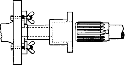 Lathe Set Up for Roughing Cutter.