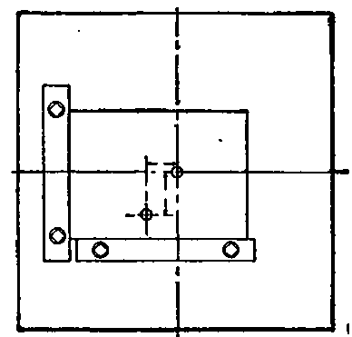 Layout Showing Parallels Bolted to Angle Iron.