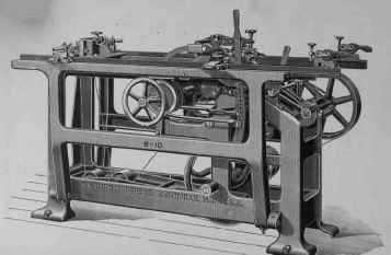 QUADRUPLE MORTISING AND BORING MACHINE. H. B. Smith Machine Co.