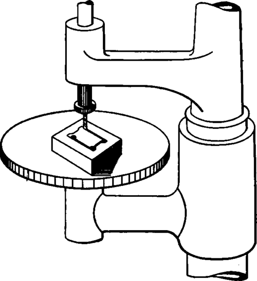 Sawing Out Block with Die Filing Machine.