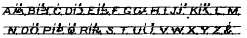Capital Letters. ABCDEFGHIJKLMNOPQRSTUVWXYZ&.