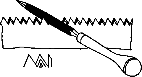 Filing Crosscut Teeth.