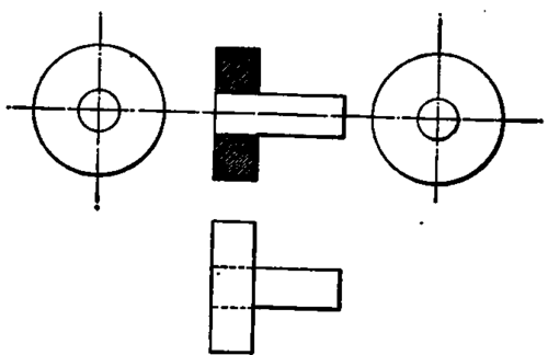Location of Shade Lines for Disk with Shaft.