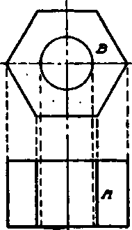 Projections of Hexagonal Nut.