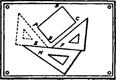 Rectangle Drawn with Triangles.