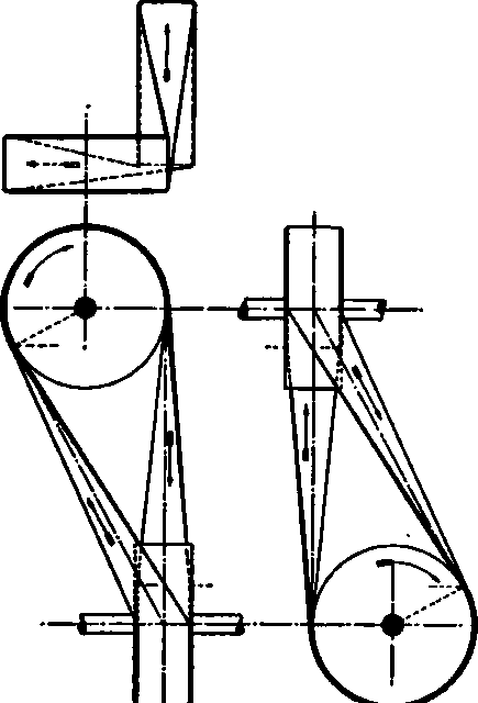 Second Variation from Fig. 98 for Quarter Twist Belt.