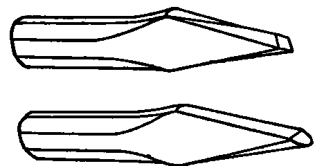 Square Nose and Round Nose Chisels.