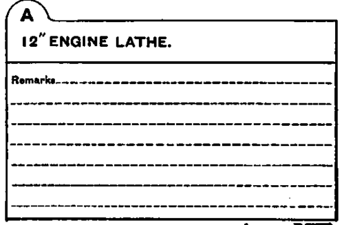 Blue Print Index Card, size, 3 x 5 in. Color, Red.
