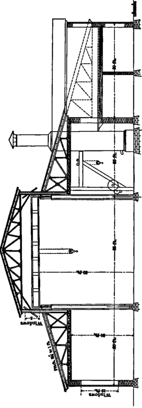 Cross Section through Foundry, Cupola Platform, etc.