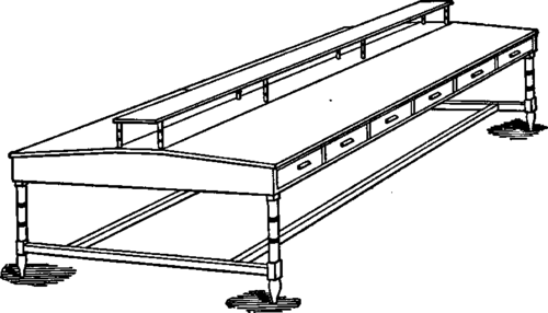 Double Drawing Table for Detail Draftsmen.