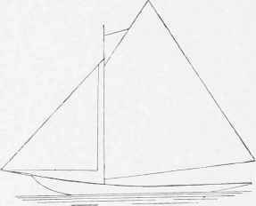 Sail Plan for Model Yacht.