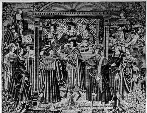 Plate no. 27. A Flemish Banquet Scene.