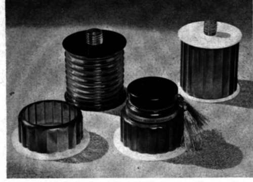 A Group Of Turned Ash Trays