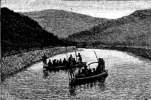 FIG. 1.   EXTREMITY OF LAKE BIWA AND BEGINNING OF THE CANAL.